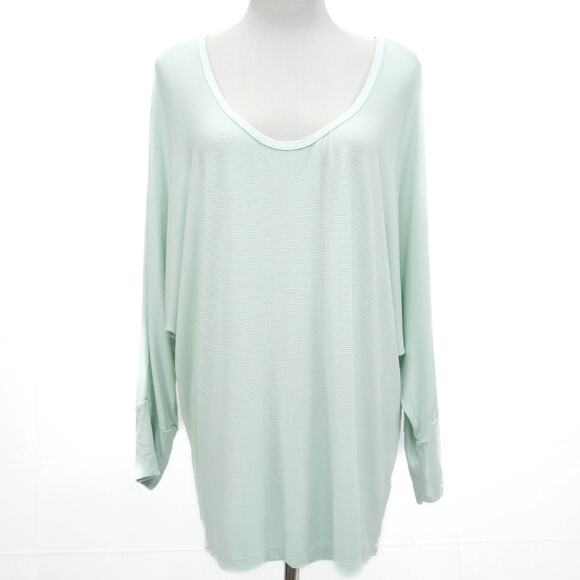 Michael Stars Mint Green Joni Scoop Neck Dolman Sleeve Top Size XL - Picture 1 of 10